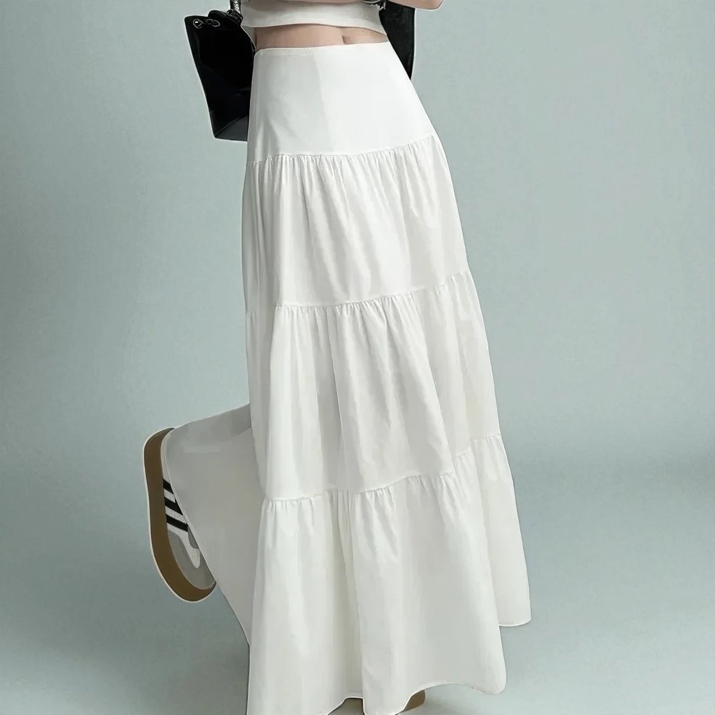 Jupe Longue Blanche Fluide