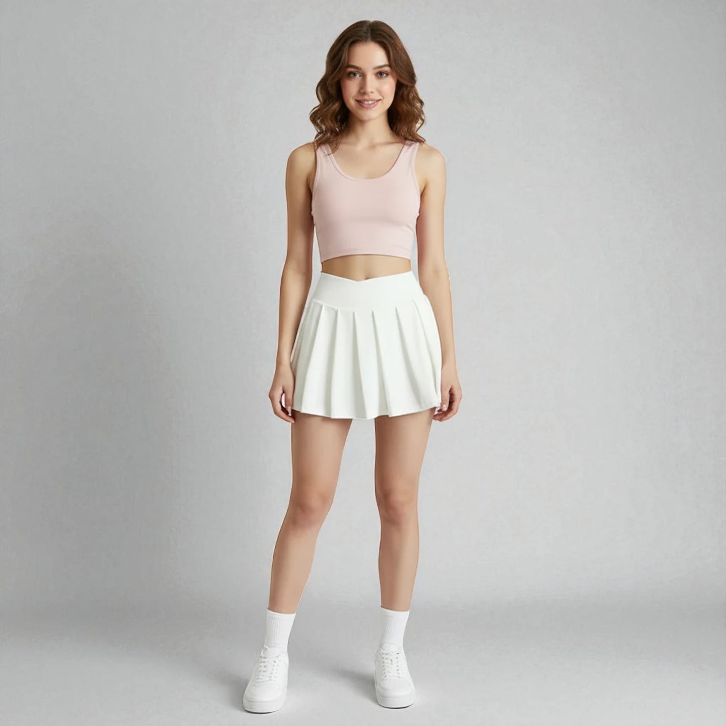Jupe blanche patineuse