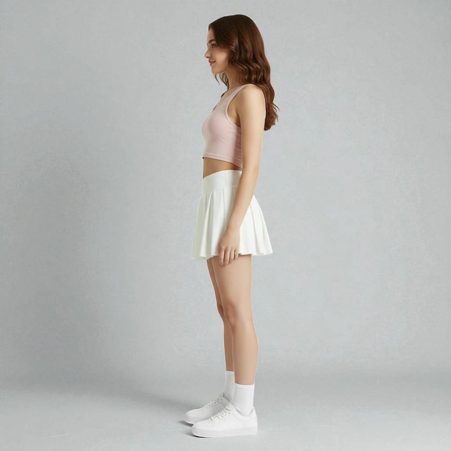 Jupe blanche patineuse