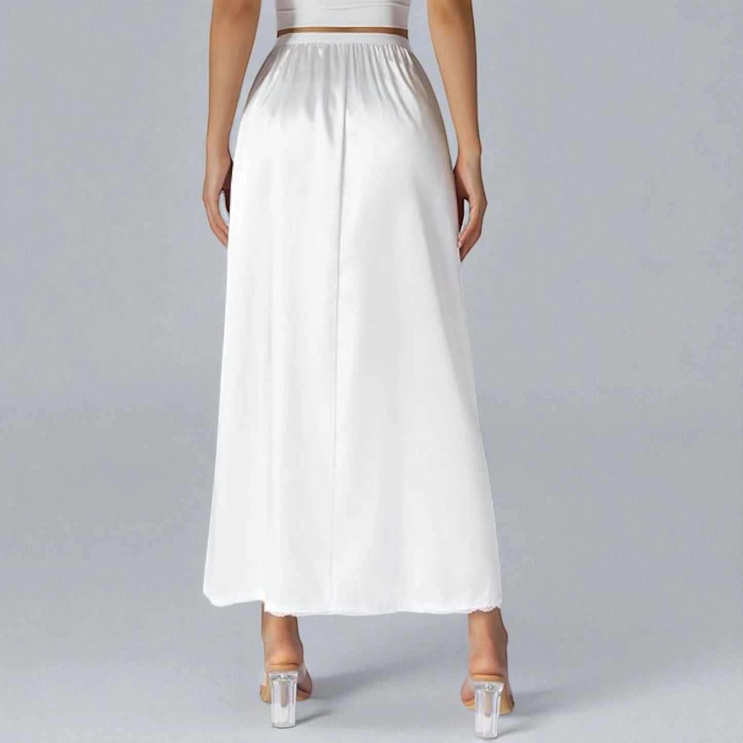 Jupe Blanche Taille Élastique