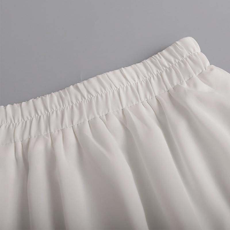 Mini Jupe Blanche Plissée