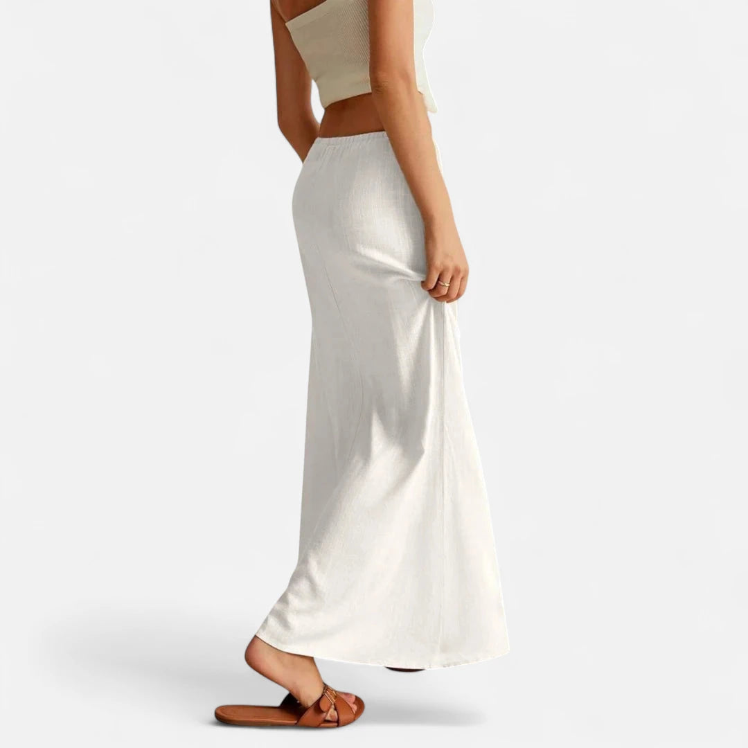 Jupe blanche droite