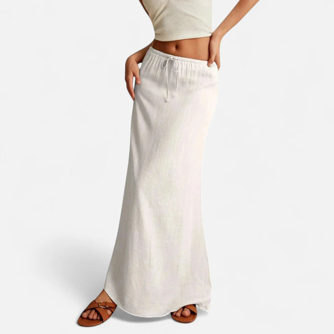 Jupe blanche droite