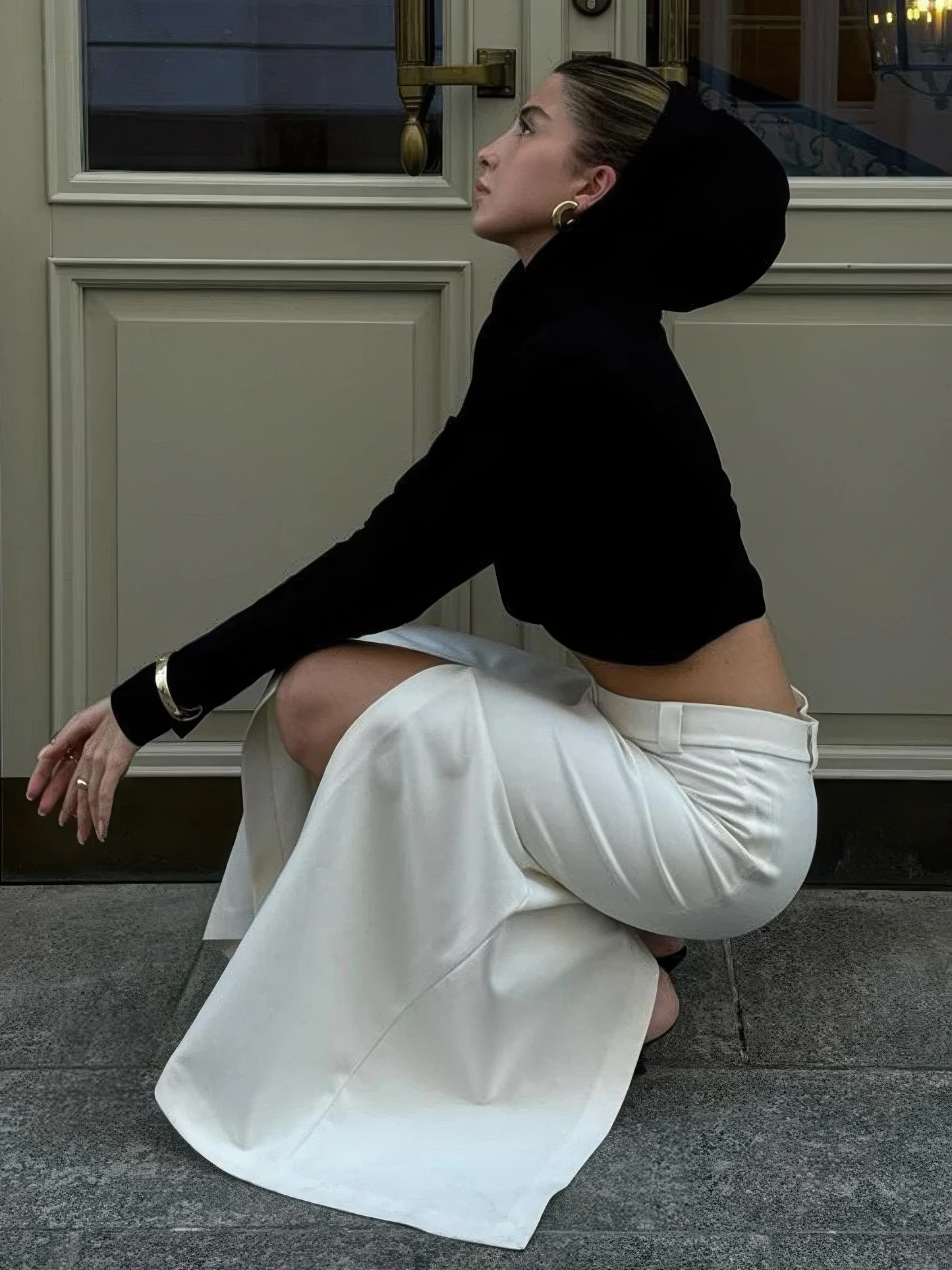 Jupe Longue Blanche Fendue