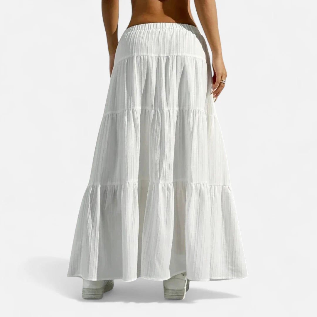 Jupe longue blanche bohème