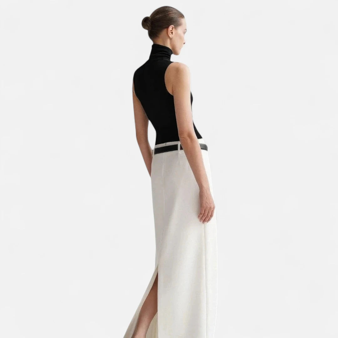 Jupe longue blanche chic