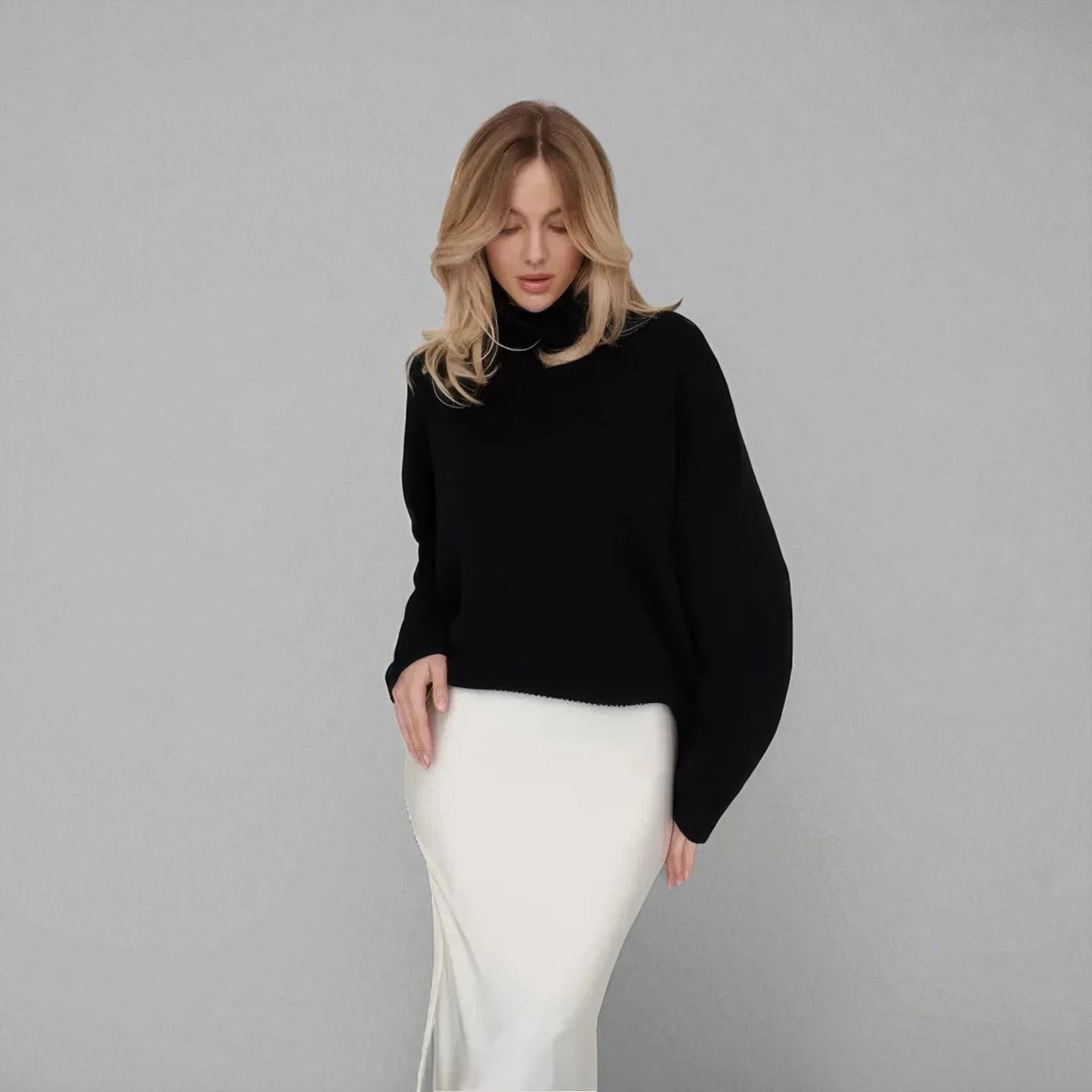 Jupe longue blanche femme