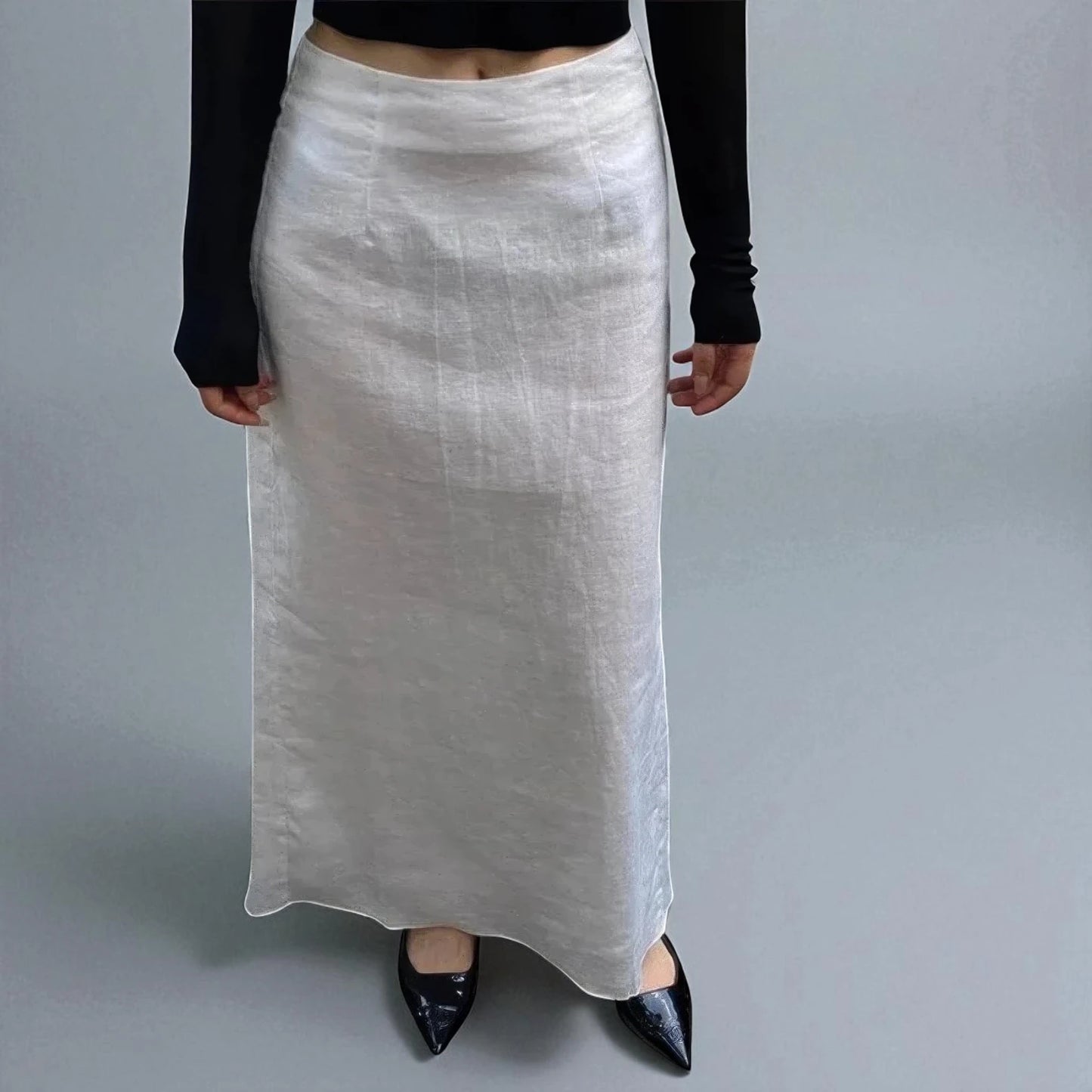 Jupe blanche en lin