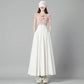 Jupe Longue Blanche Taille Haute