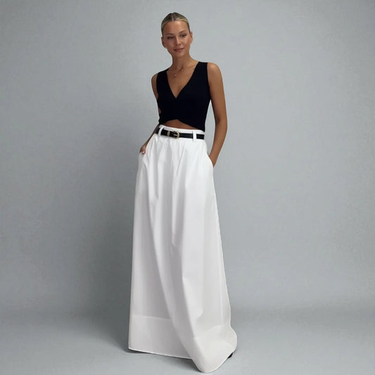 Jupe blanche ample