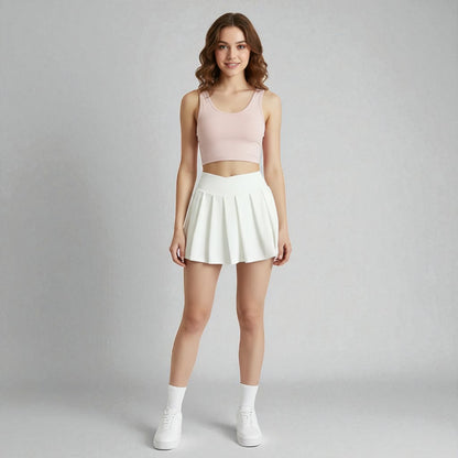 Jupe blanche patineuse