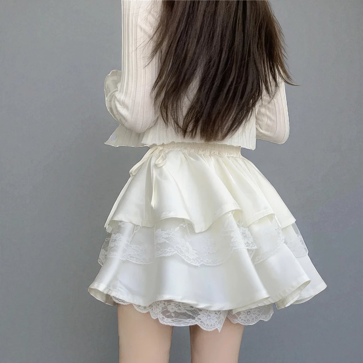 Jupe en dentelle femme