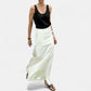 Jupe longue femme satin