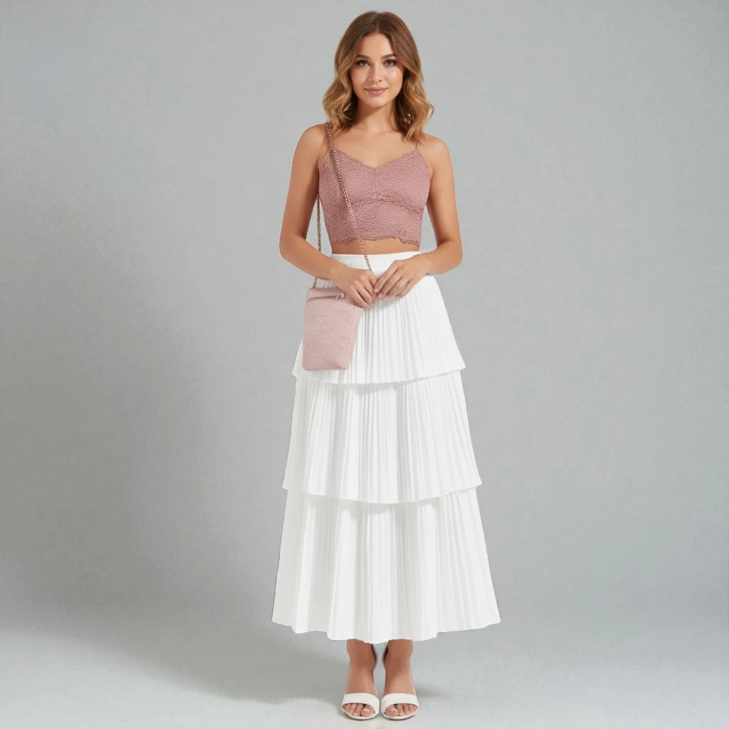 Jupe plissée chic