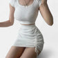 Jupe asymétrique blanche
