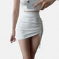 Jupe asymétrique blanche