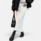 Jupe blanche hiver femme