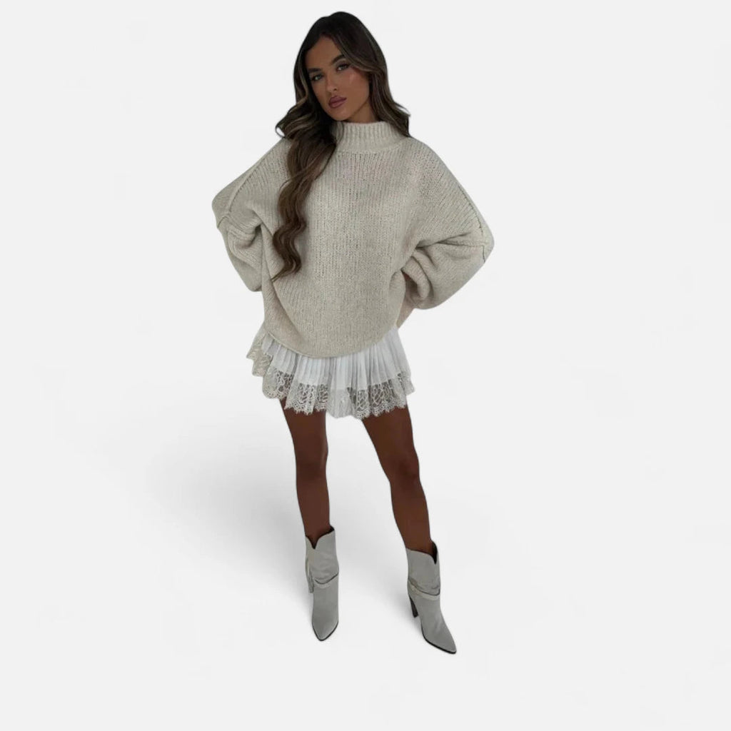 Jupe blanche dentelle femme