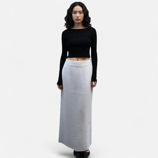 Jupe blanche en lin