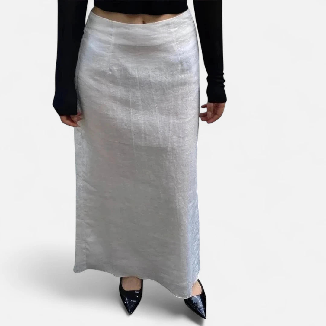 Jupe blanche en lin