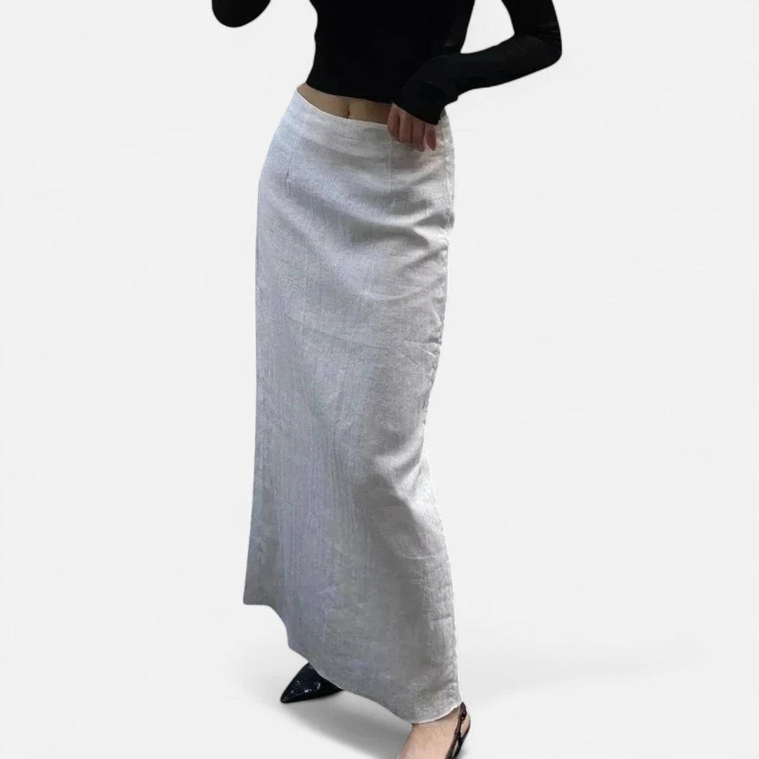 Jupe blanche en lin