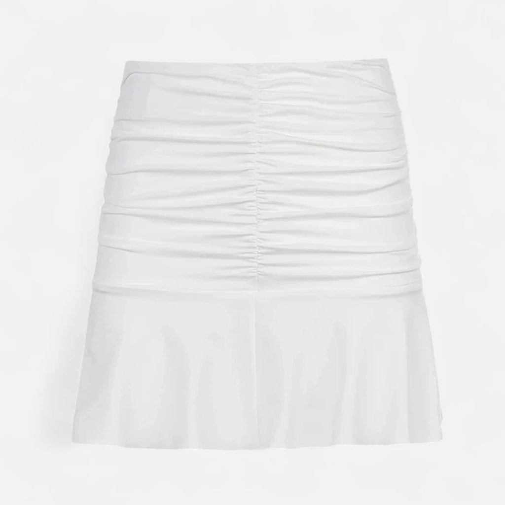 Jupe blanche femme courte