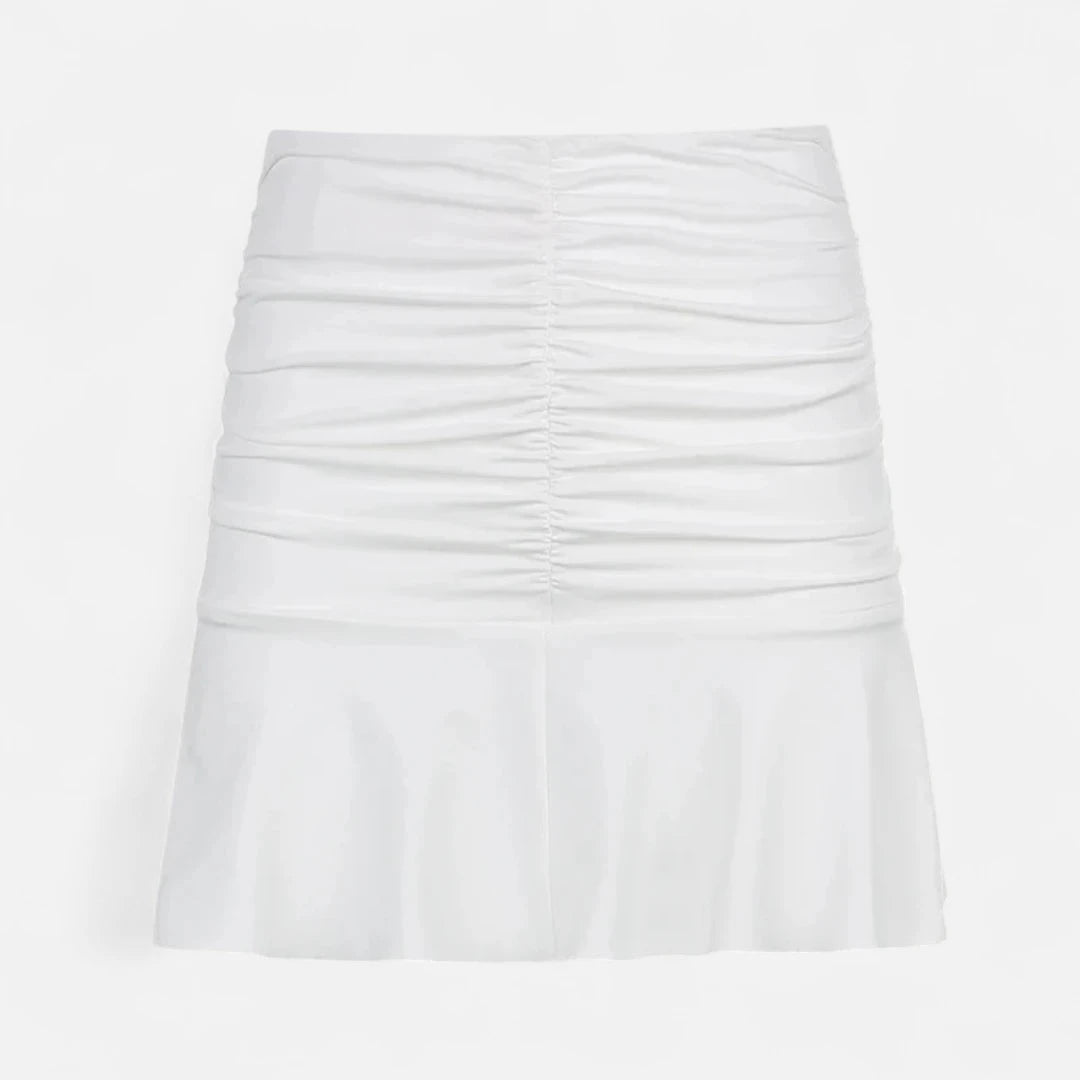 Jupe blanche femme courte