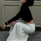 Jupe Longue Blanche Fendue
