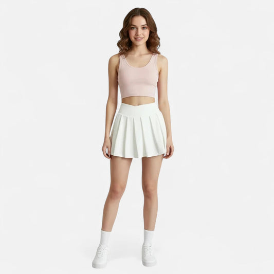 Jupe blanche patineuse