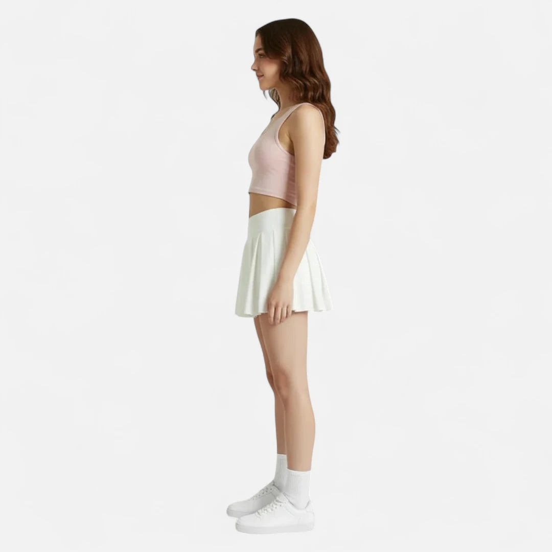 Jupe blanche patineuse