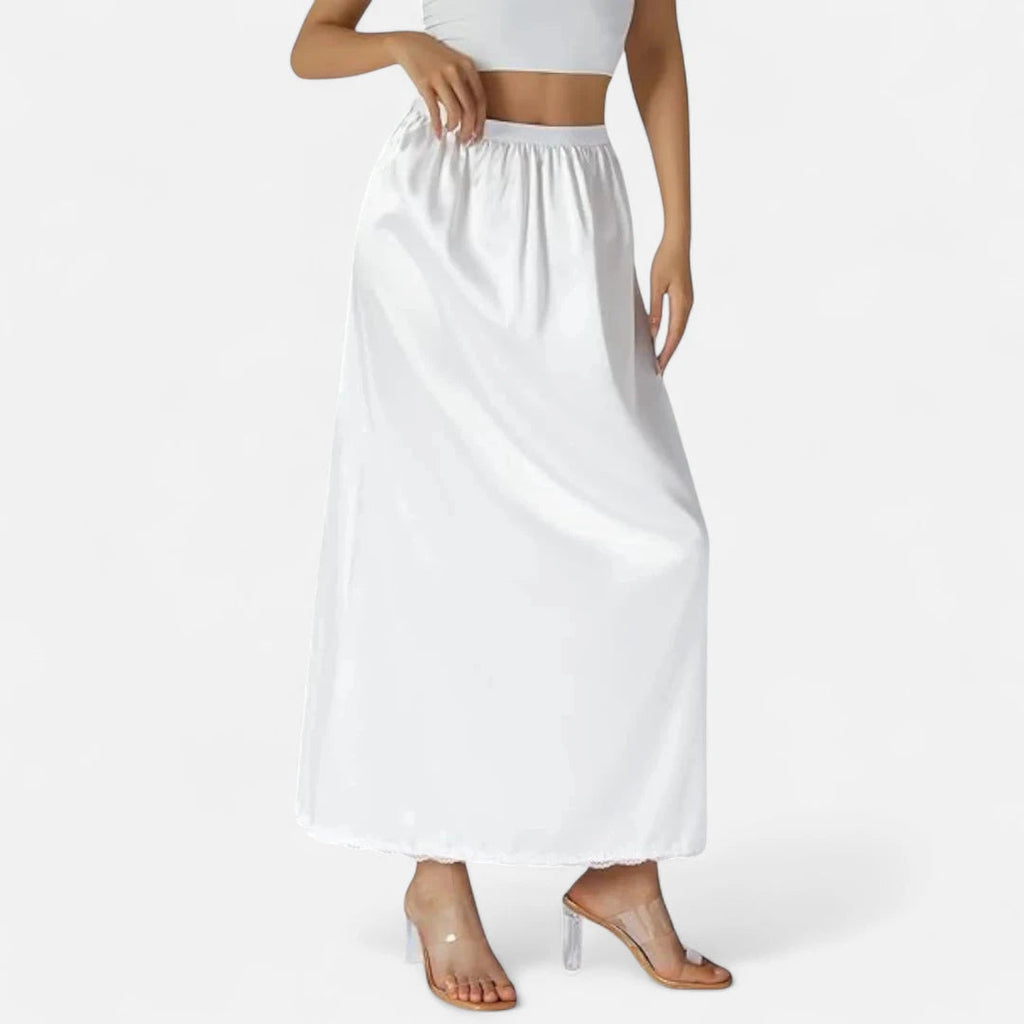 Jupe blanche taille élastique