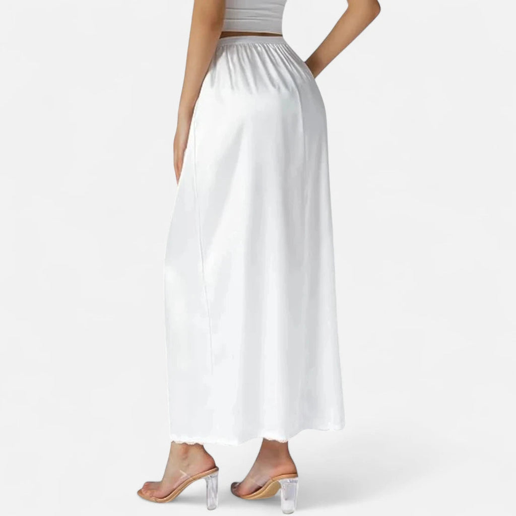 Jupe blanche taille élastique