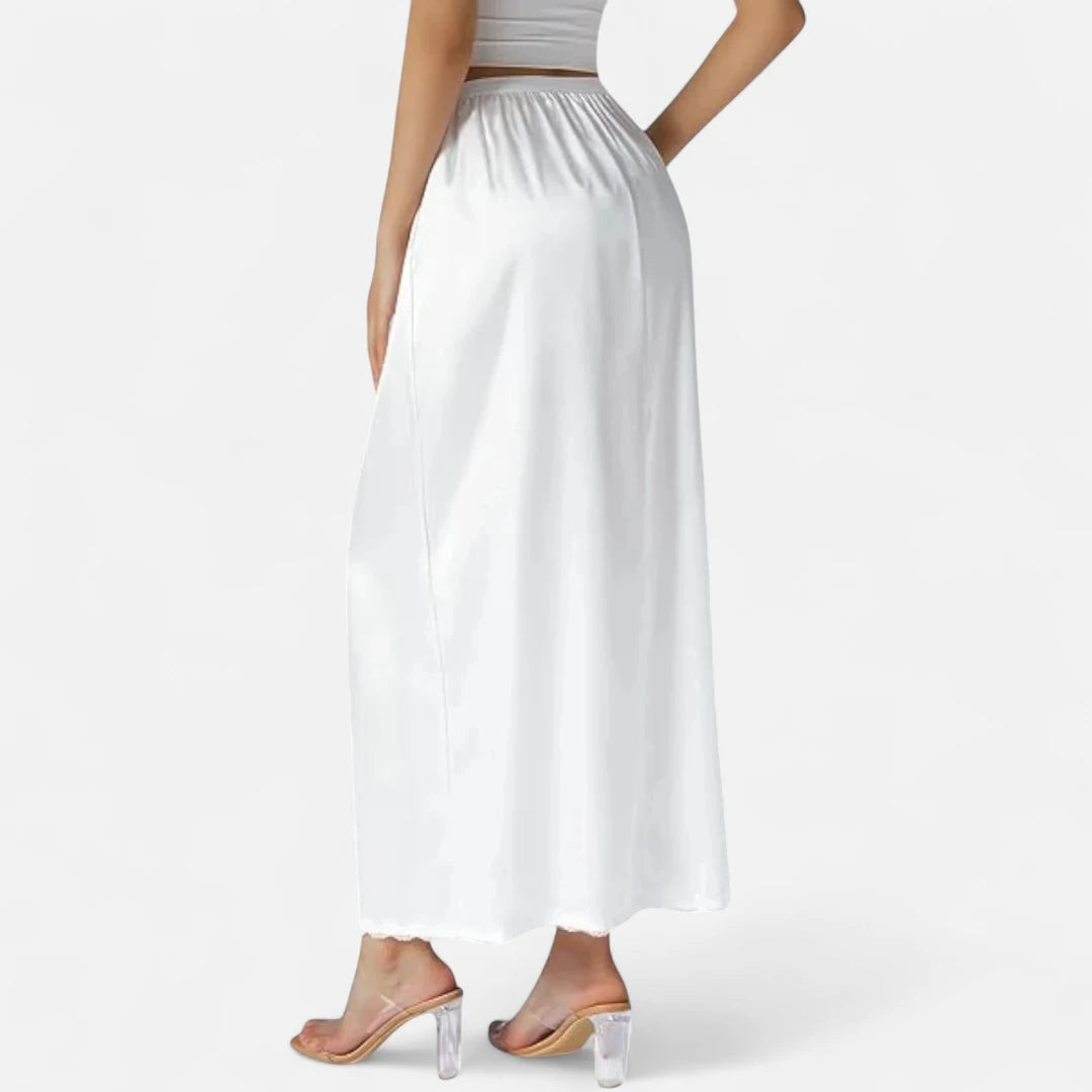 Jupe blanche taille élastique