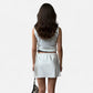 Jupe blanche taille haute