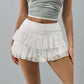 Jupe Courte en Dentelle Blanche