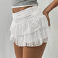 Jupe Courte en Dentelle Blanche