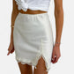 Jupe en satin blanche