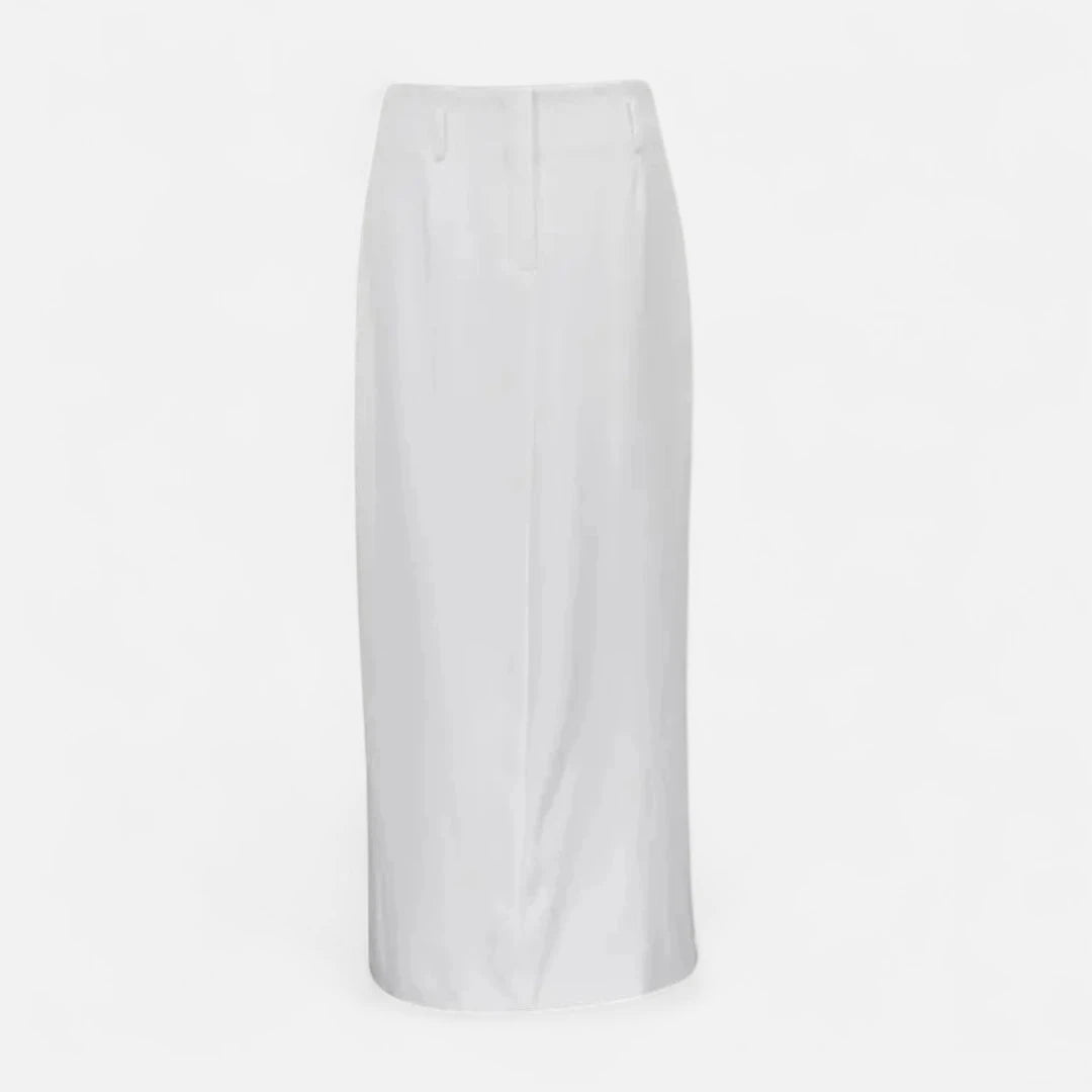 Jupe longue blanche chic