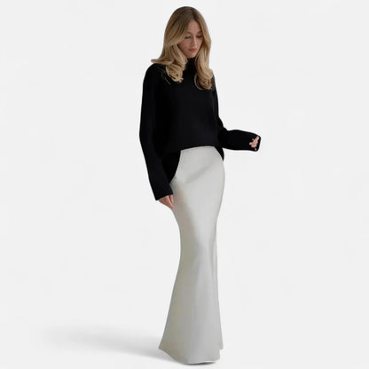 Jupe longue blanche femme