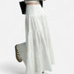 Jupe longue blanche fluide