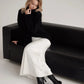 Jupe longue blanche femme