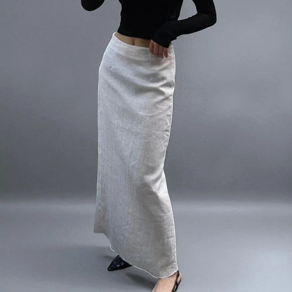 Jupe blanche en lin