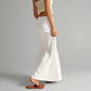Jupe blanche droite