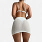 Jupe maille blanche