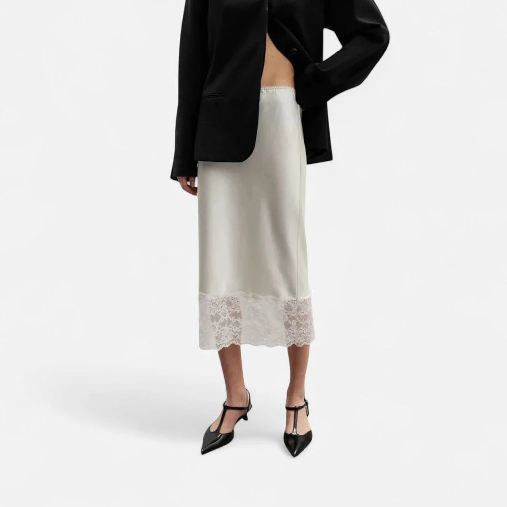 Jupe midi blanche