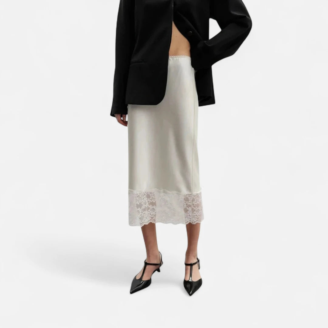 Jupe midi blanche