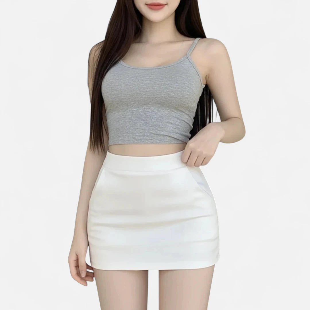 Jupe moulante blanche