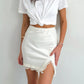 Jupe en satin blanche