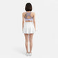 Jupe-short blanche tennis femme