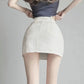 Jupe Taille Haute avec Cordon Ajustable